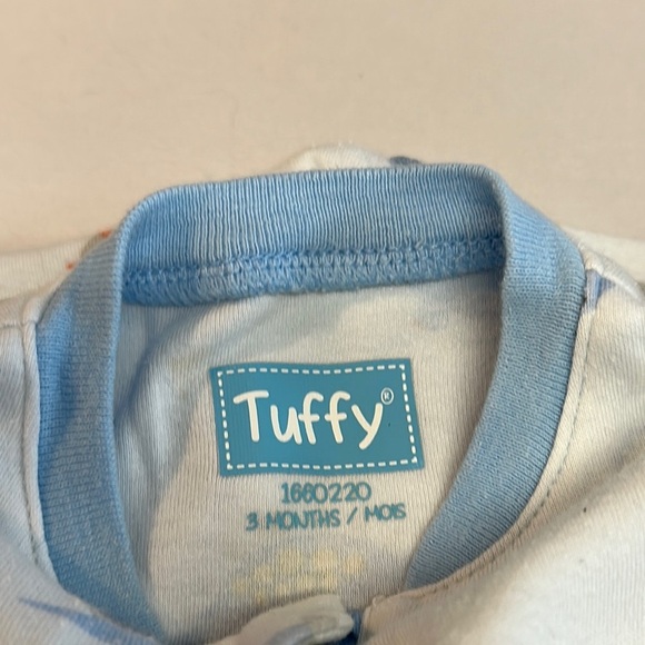 Tuffy - Blue Baby Onesie with Zip - Picture 2 of 3
